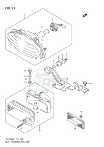 LT-A750X (P17) drawing REAR COMBINATION LAMP (LT-A750XL1 P17)