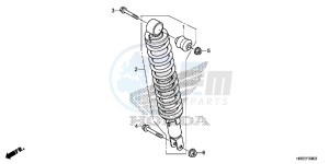 TRX420FE1F TRX420 Europe Direct - (ED) drawing REAR CUSHION