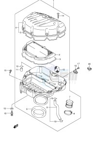 GSX-R1000 (E2) drawing AIR CLEANER