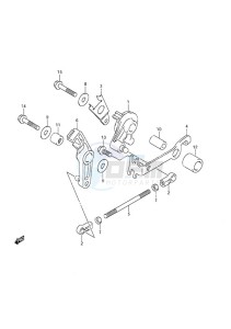 DF 9.9A drawing Throttle Control Non-Remote Control