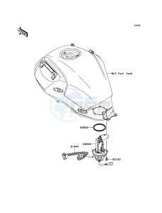 VERSYS_ABS KLE650DCF XX (EU ME A(FRICA) drawing Fuel Pump