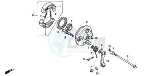 PK50SM drawing FRONT BRAKE PANEL