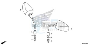 CB500XAF CB500X UK - (E) drawing MIRROR