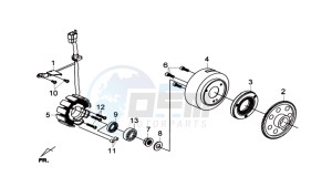 GTS 300i ABS drawing MAGNETO / FLYWHEEL