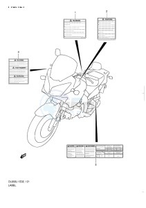 DL 650 V-STROM EU-UK drawing LABEL