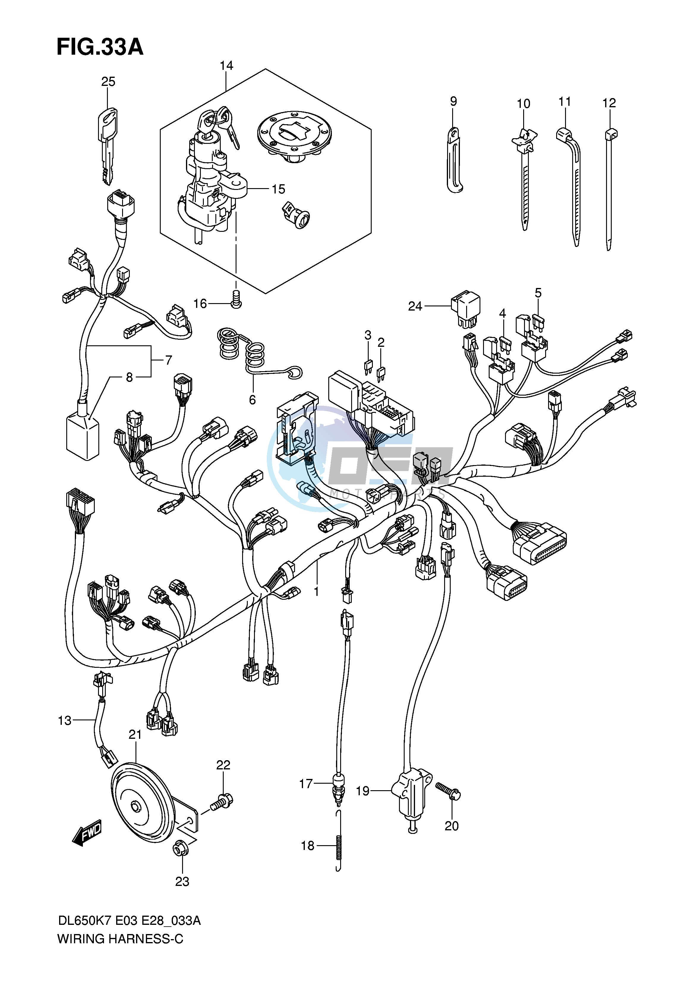 WIRING HARNESS (DL650AK7)