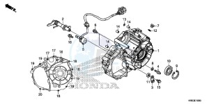 TRX500FA6F TRX500FA ED drawing REAR CRANKCASE COVER