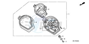 CBR1000RR9 UK - (E / MKH MME TRI) drawing METER