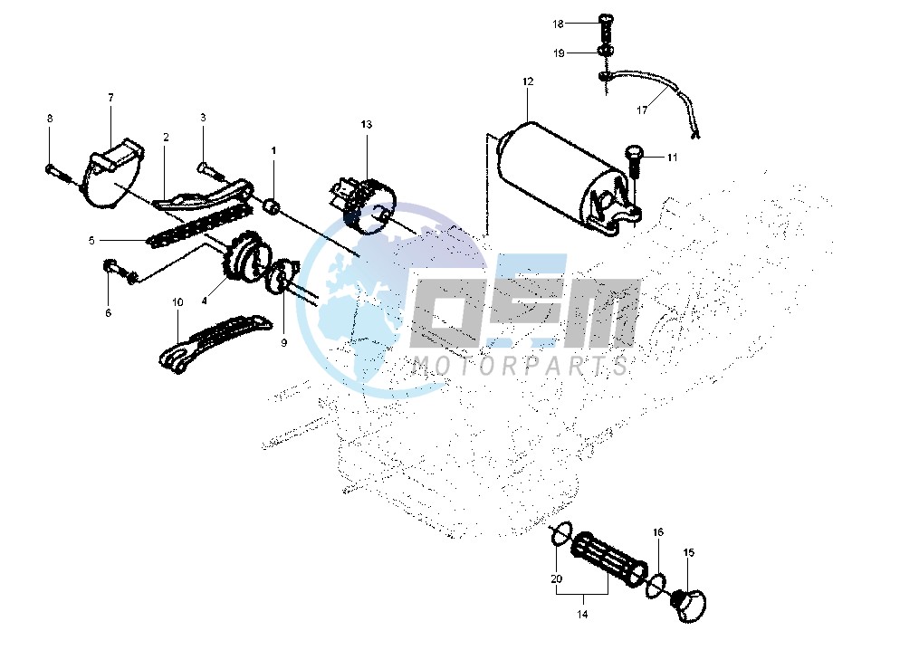 Starting motor