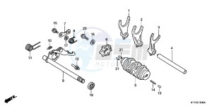 CBR125RD CBR125R E drawing GEARSHIFT DRUM