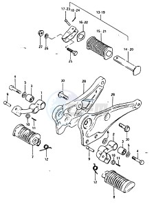 GSX1100 (T-X) drawing FOOTREST