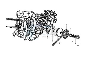 Fly 125 drawing Driving pulley