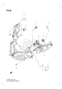 UH200 BURGMAN EU-UK drawing FRONT COMBINATION LAMP