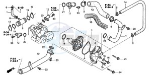 VTX1800C drawing WATER PUMP