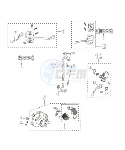 KISBEE 50 N drawing BRAKING SYSTEM