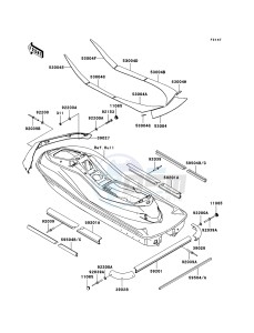 JET SKI ULTRA 250X JT1500B8F FR drawing Pads