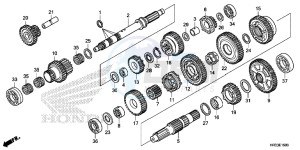 TRX420FA2E TRX420 Europe Direct - (ED) drawing TRANSMISSION (TRX420FA1/FA2)