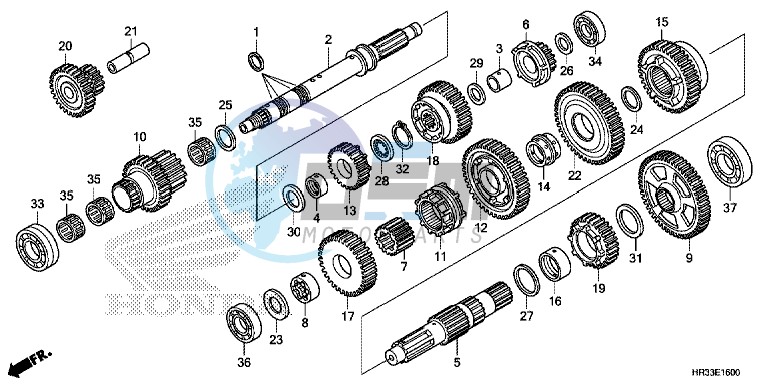 TRANSMISSION (TRX420FA1/FA2)