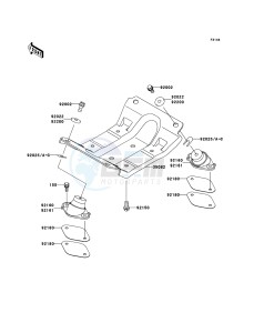 JET SKI 800 SX-R JS800A7F FR drawing Engine Mount