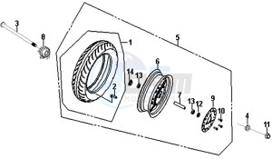 CROX 50 (AE05W6-NL) (L5-M1) drawing FRONT WHEEL