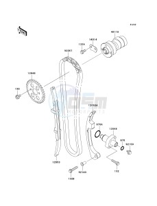 BN 125 A [ELIMINATOR 125] (A6F-A9F) A6F drawing CAMSHAFT-- S- -_TENSIONER