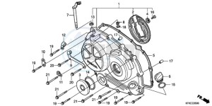 VTR2509 ED / LL MK drawing RIGHT CRANKCASE COVER