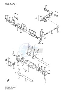 GSR750Z EU drawing GEAR SHIFTING