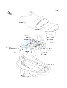 JT 1500 G [ULTRA LX] (G9F) G9F drawing SEAT