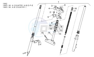 Classic 50 drawing Front fork 92-93 - Stem