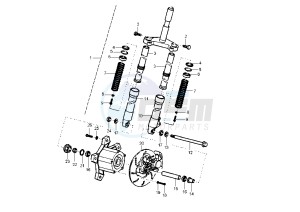 Zip 125 drawing Front Fork MY02