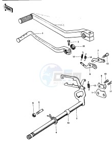 KX 250 (A) drawing GEAR CHANGE MECHANISM -- 74-76- -