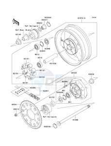 ZR 1200 A [ZX 1200 R] (A1-A3) drawing REAR WHEEL_CHAIN