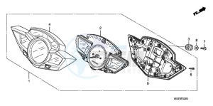 VFR1200FD VFR1200F UK - (E) drawing METER