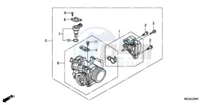 VT750CA9 Australia - (U / SPC) drawing THROTTLE BODY