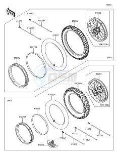 KX85 KX85CGF EU drawing Tires