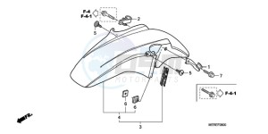 CBF600N9 Europe Direct - (ED) drawing FRONT FENDER