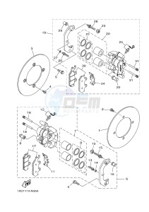 YXM700E YXM700PF VIKING (1XPH) drawing FRONT BRAKE CALIPER