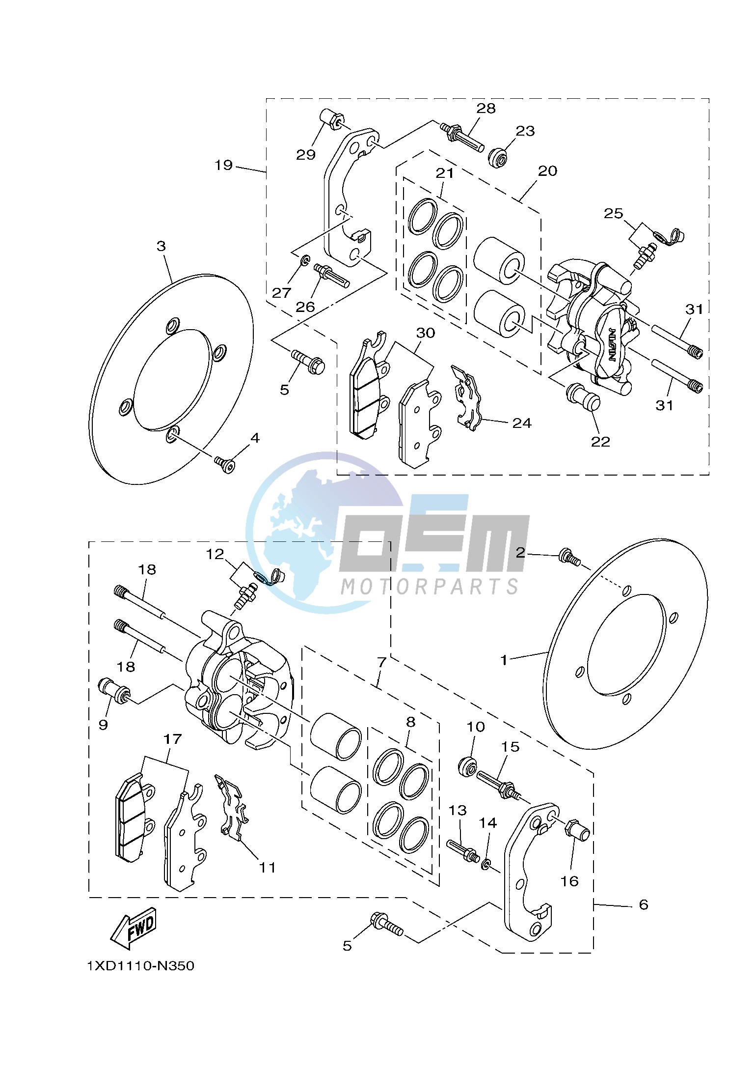 FRONT BRAKE CALIPER