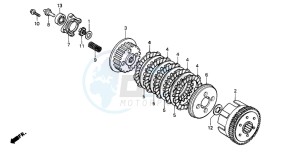 XR200R drawing CLUTCH