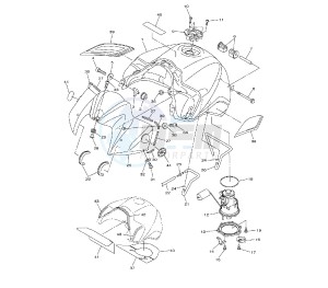 FZ1-NA 1000 drawing FUEL TANK