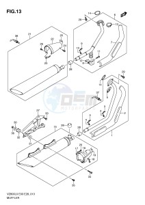 VZ800 (E3-E28) MARAUDER drawing MUFFLER