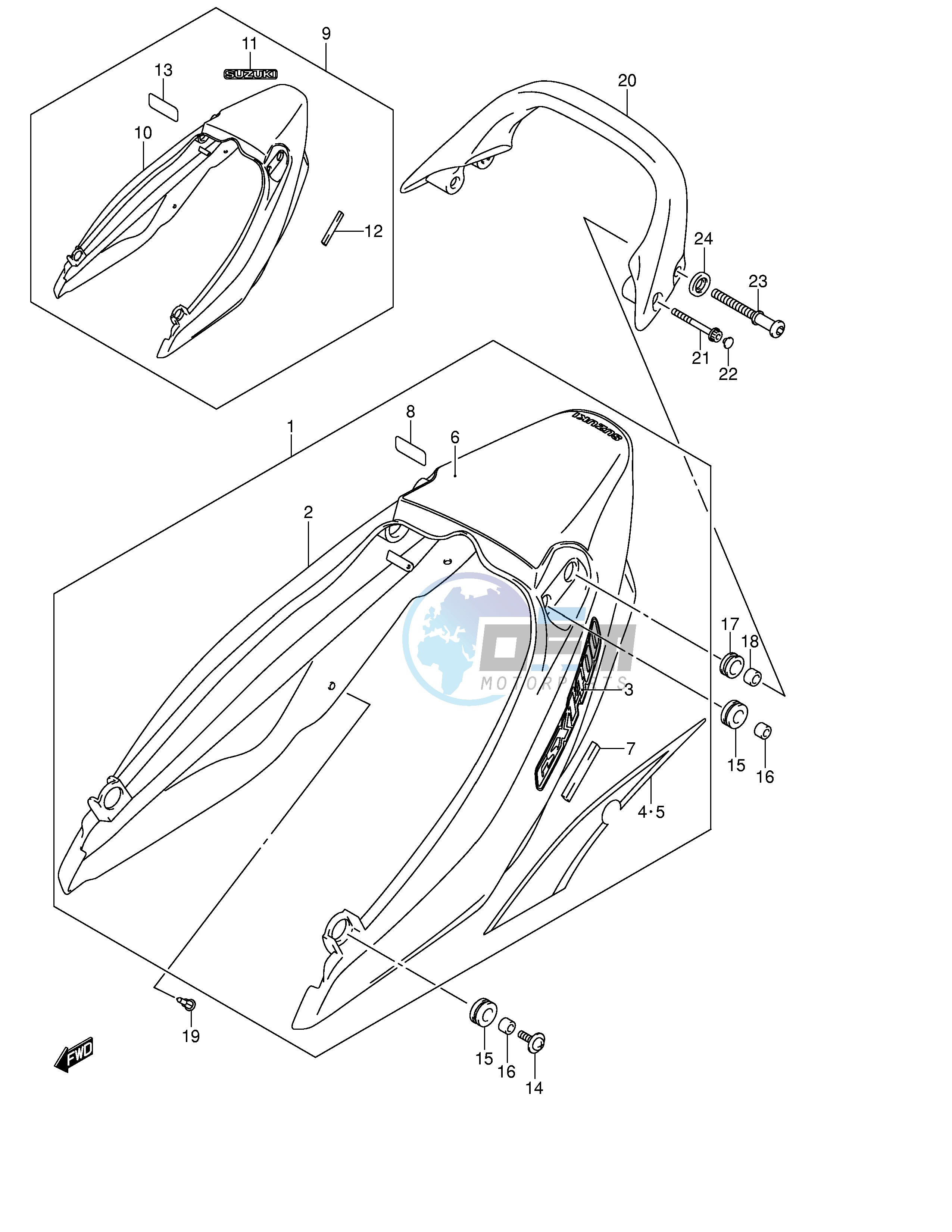 SEAT TAIL COVER (MODEL K4)