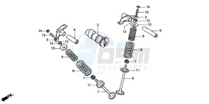 XR100R drawing CAMSHAFT/VALVE