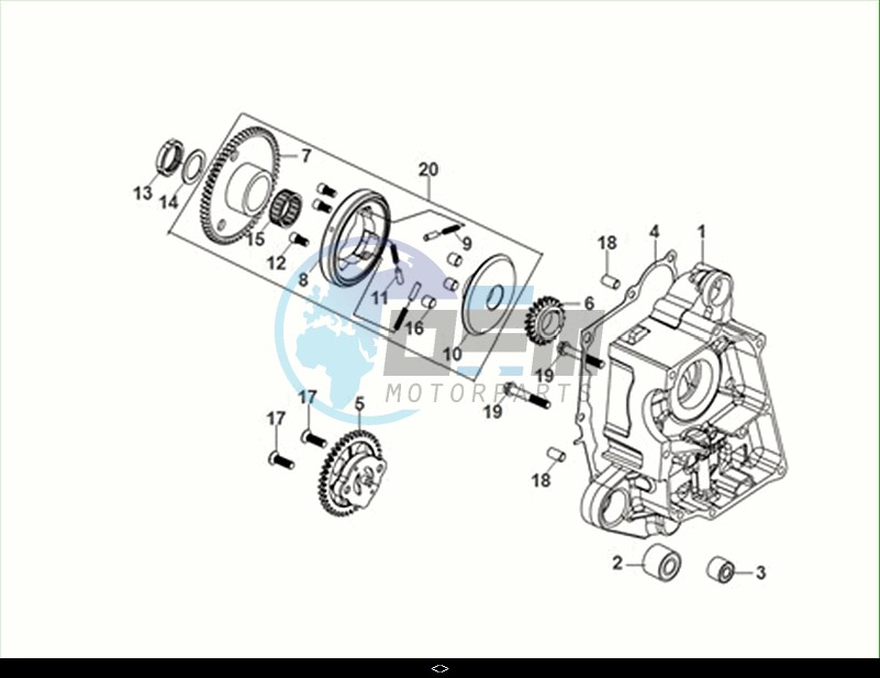 R CARNK CASE-OIL PUMP ASSY