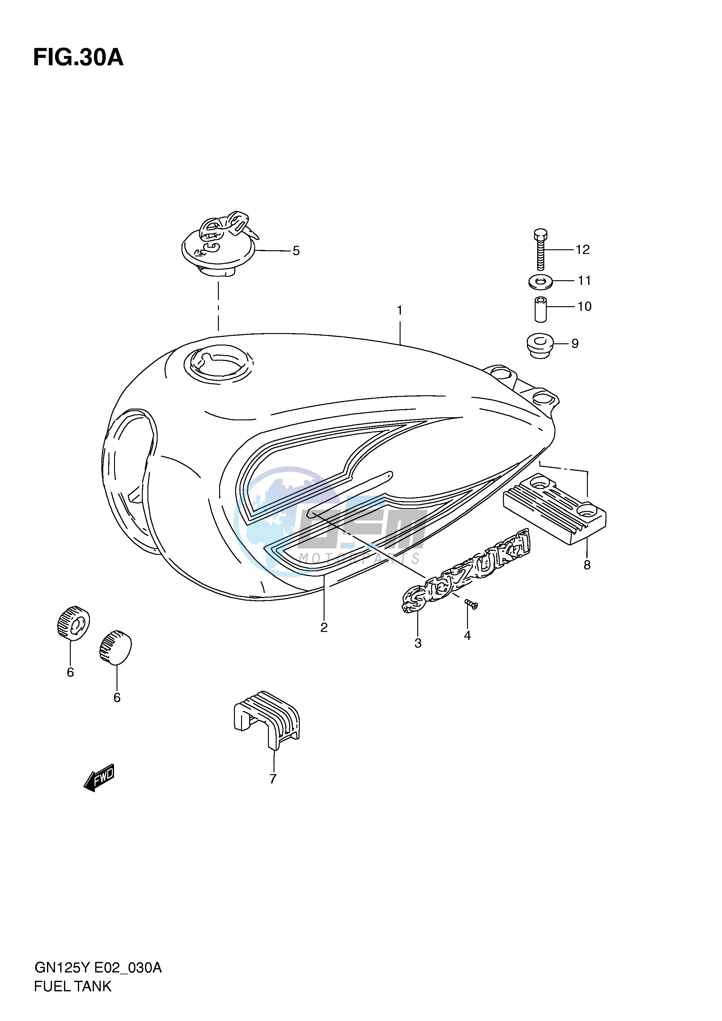 FUEL TANK (MODEL X)