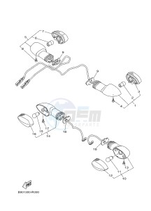 MTM850 MTM-850 XSR900 (B908) drawing FLASHER LIGHT