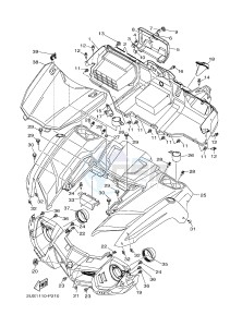 YXM700E YXM70VPXJ VIKING EPS (B5F3) drawing FRONT FENDER