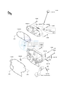 VN 2000 E [VULCAN 2000 CLASSIC] (6F-7F) E6F drawing RIGHT ENGINE COVER-- S- -