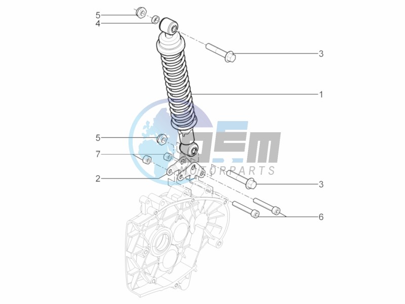 Rear suspension - Shock absorber/s