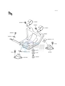 JS 440 [JS440] (A15-A16) [JS440] drawing ENGINE MOUNT